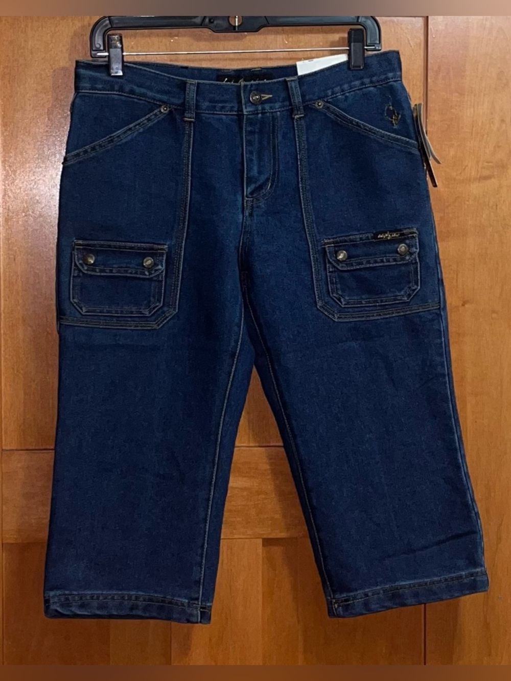 Vintage Y2K Baby Phat Boot Cut Denim Capri Jeans Junior Women’s 7 New with Tags